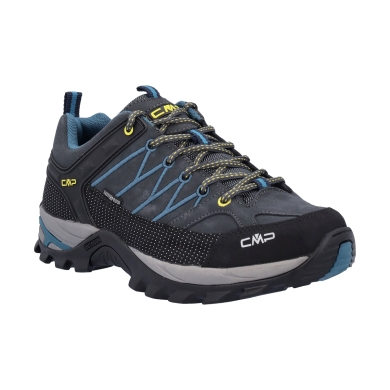 CMP Buty trekkingowe Rigel Low Trekking WP (Trekking, Wodoodporne) antracytowo-niebieskie Męskie